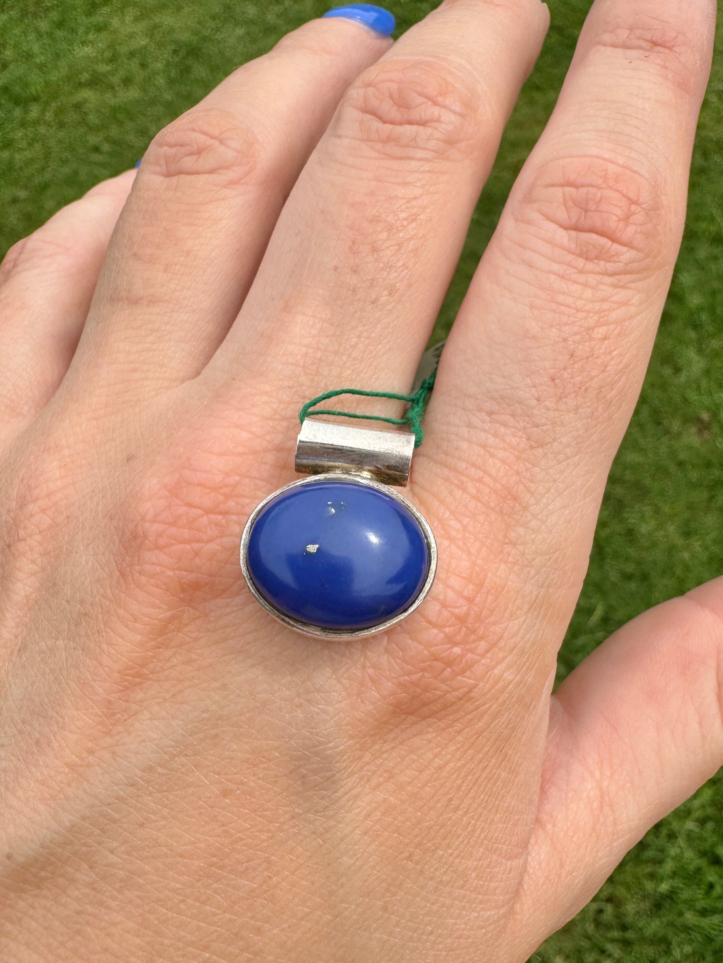 Sterling Silver Blue Lapis Pendant