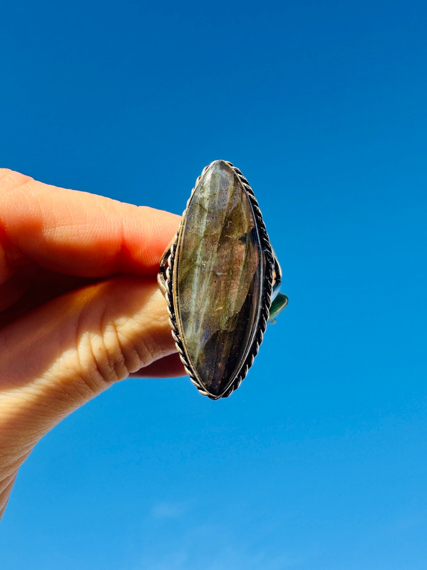 Sterling Silver Fluorite Ring