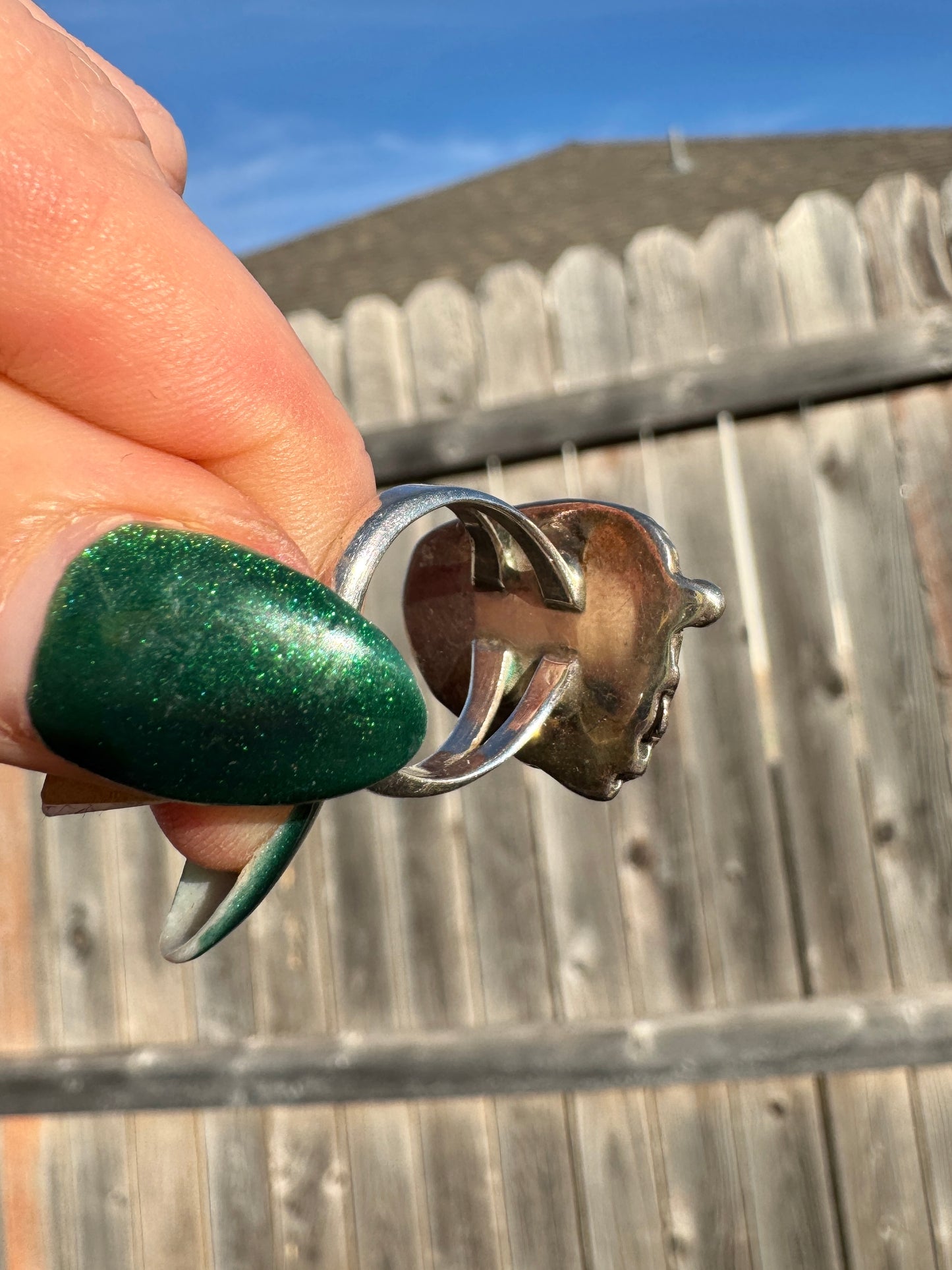 Native American Sterling Silver Turquoise Ring