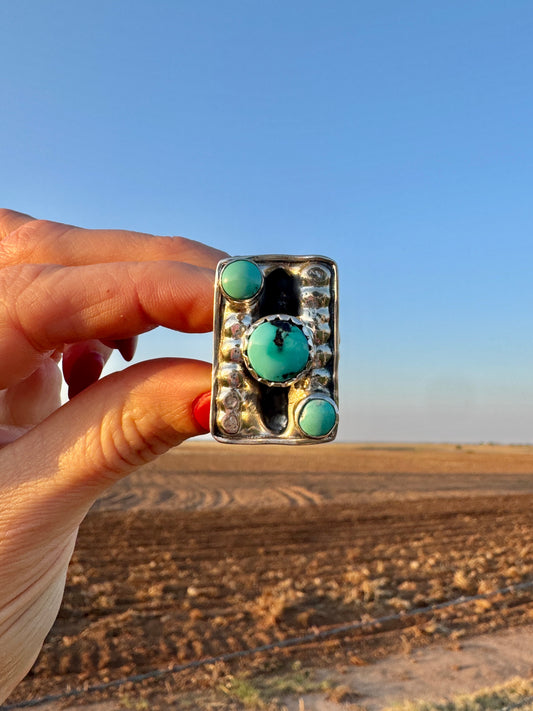 Vintage Sterling Turquoise Ring
