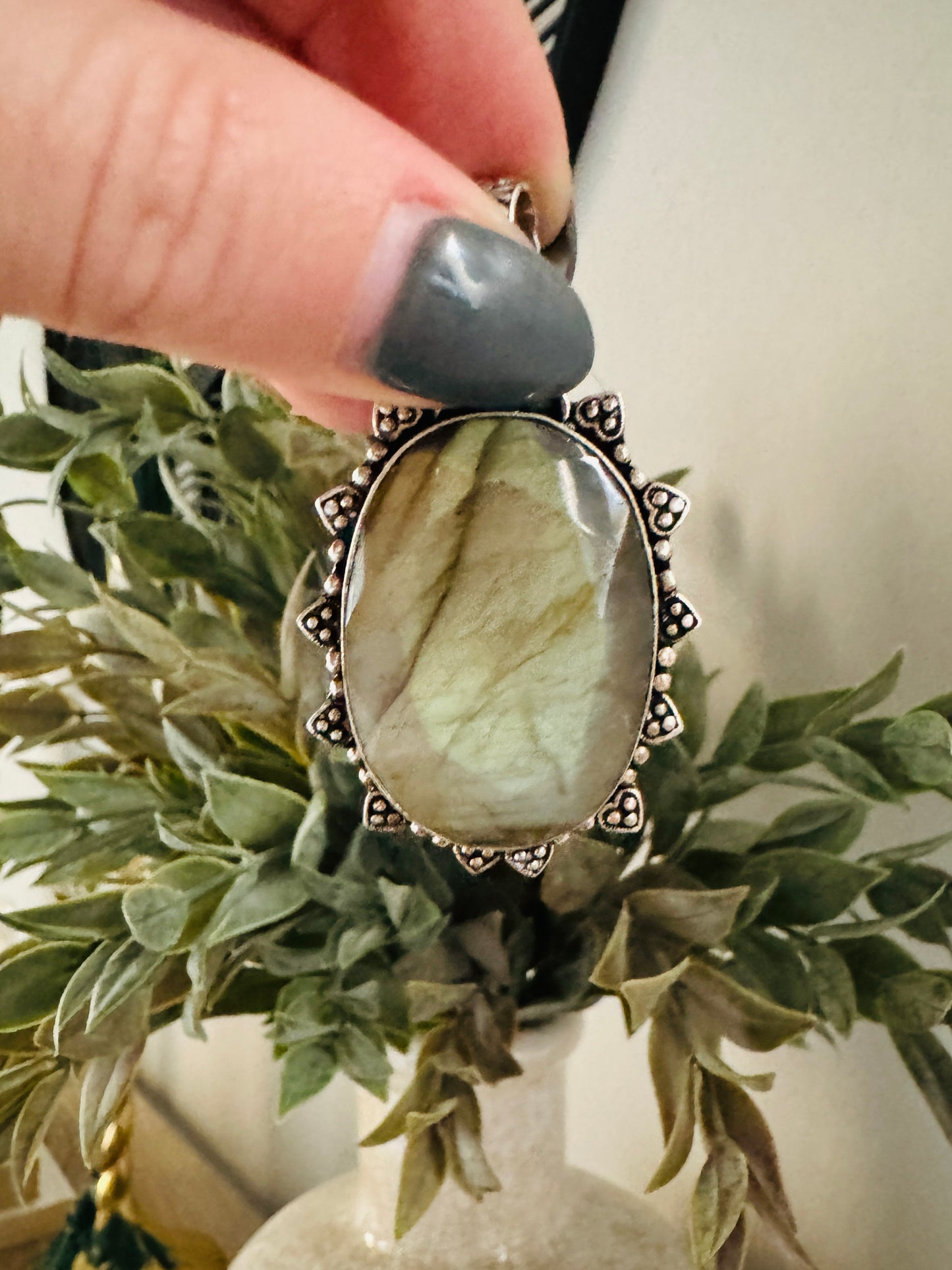 Beautiful Sterling Agate Pendant