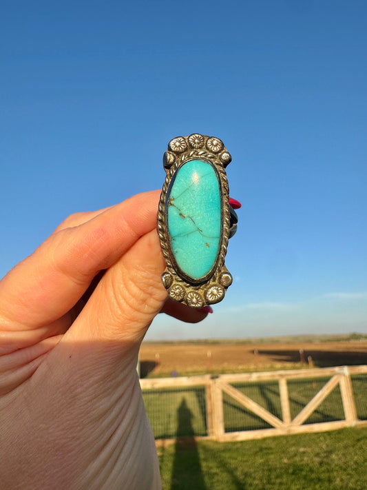 Vintage Sterling Turquoise Ring
