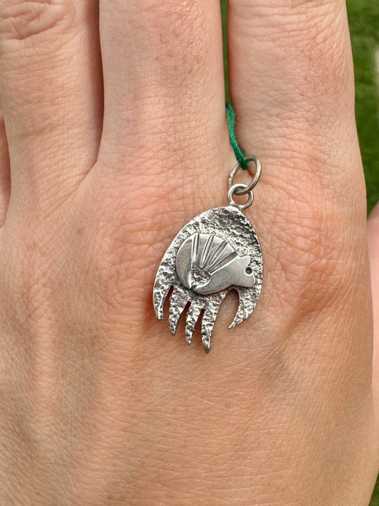 Sterling Silver Native American Bear Charm Pendant