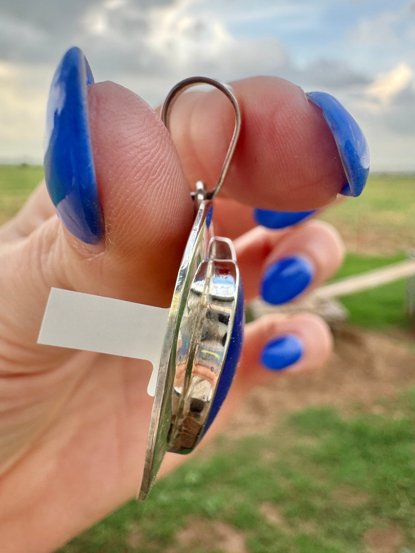 Sterling Silver Blue Lapis Heart Pendant