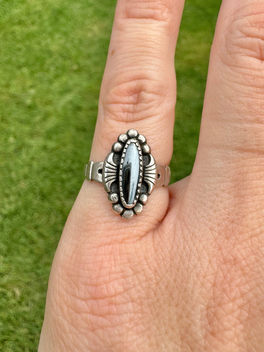 Vintage Sterling Marcasite Ring