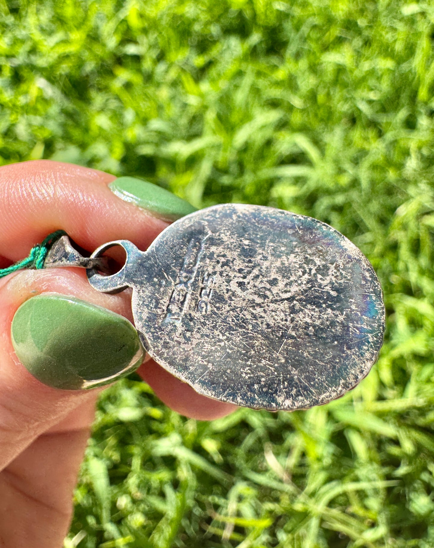 Sterling Silver Turquoise Pendant Charm