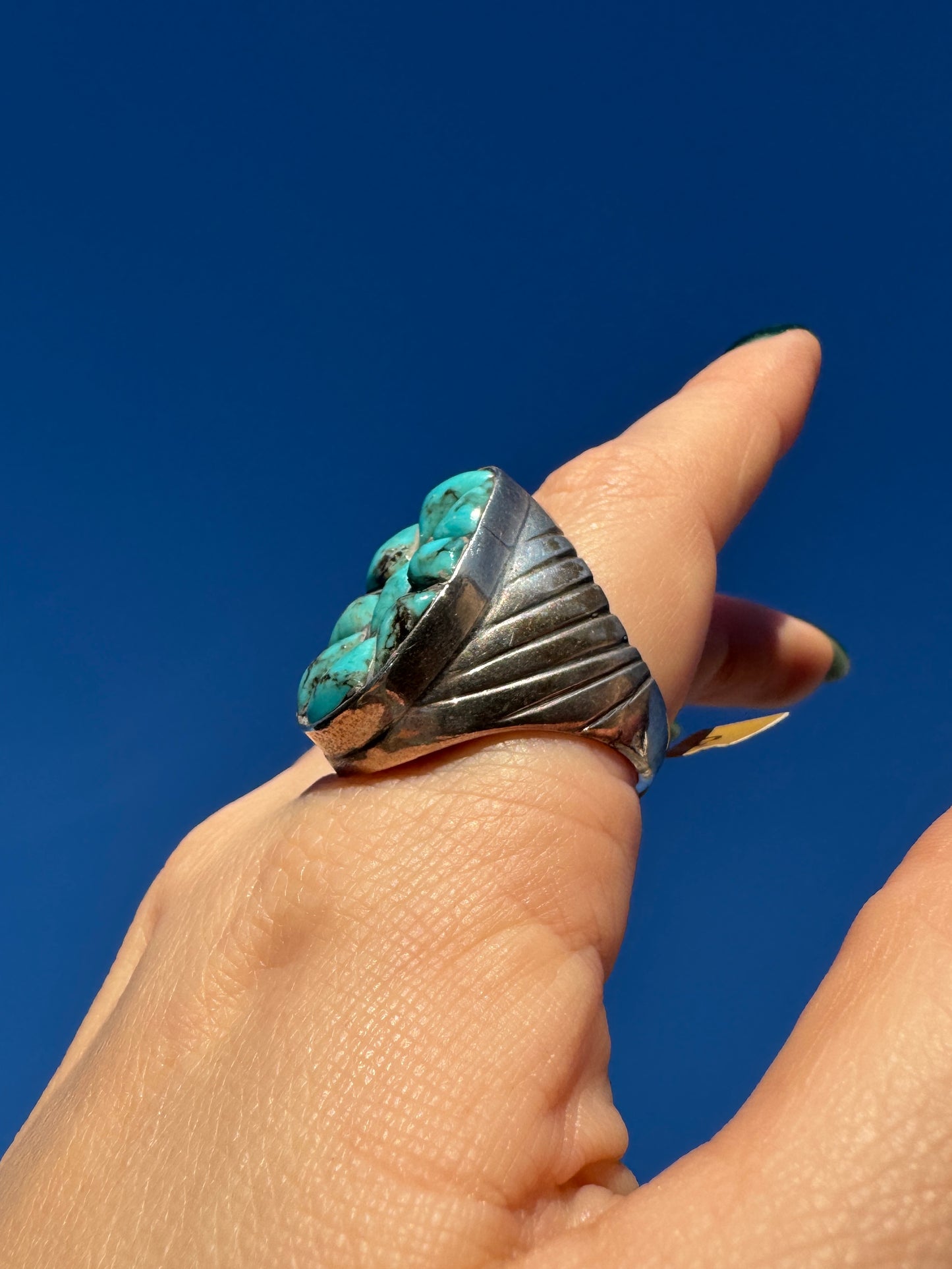 Vintage Sterling Silver Turquoise Ring