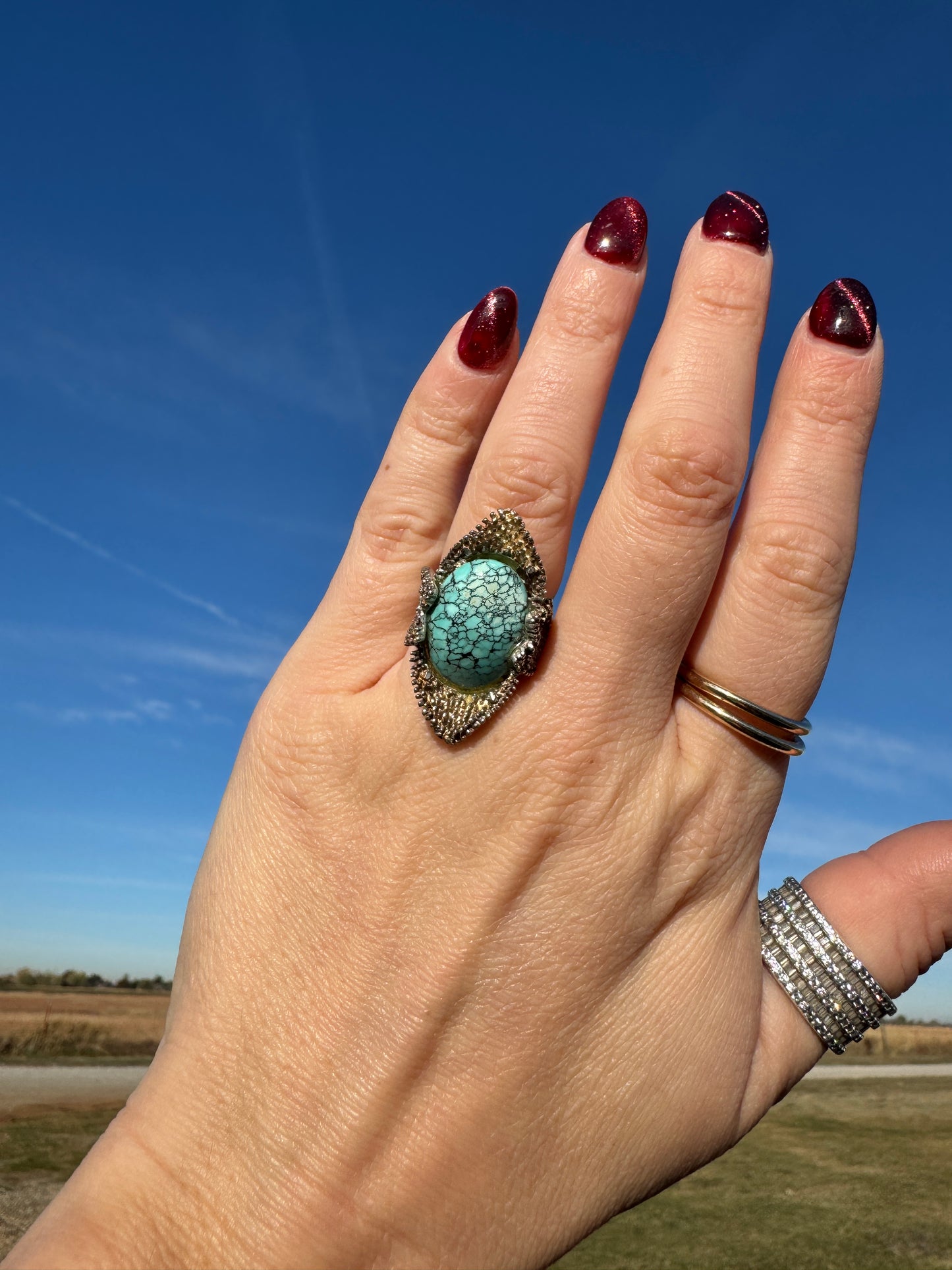 Sterling Vintage Turquoise Ring