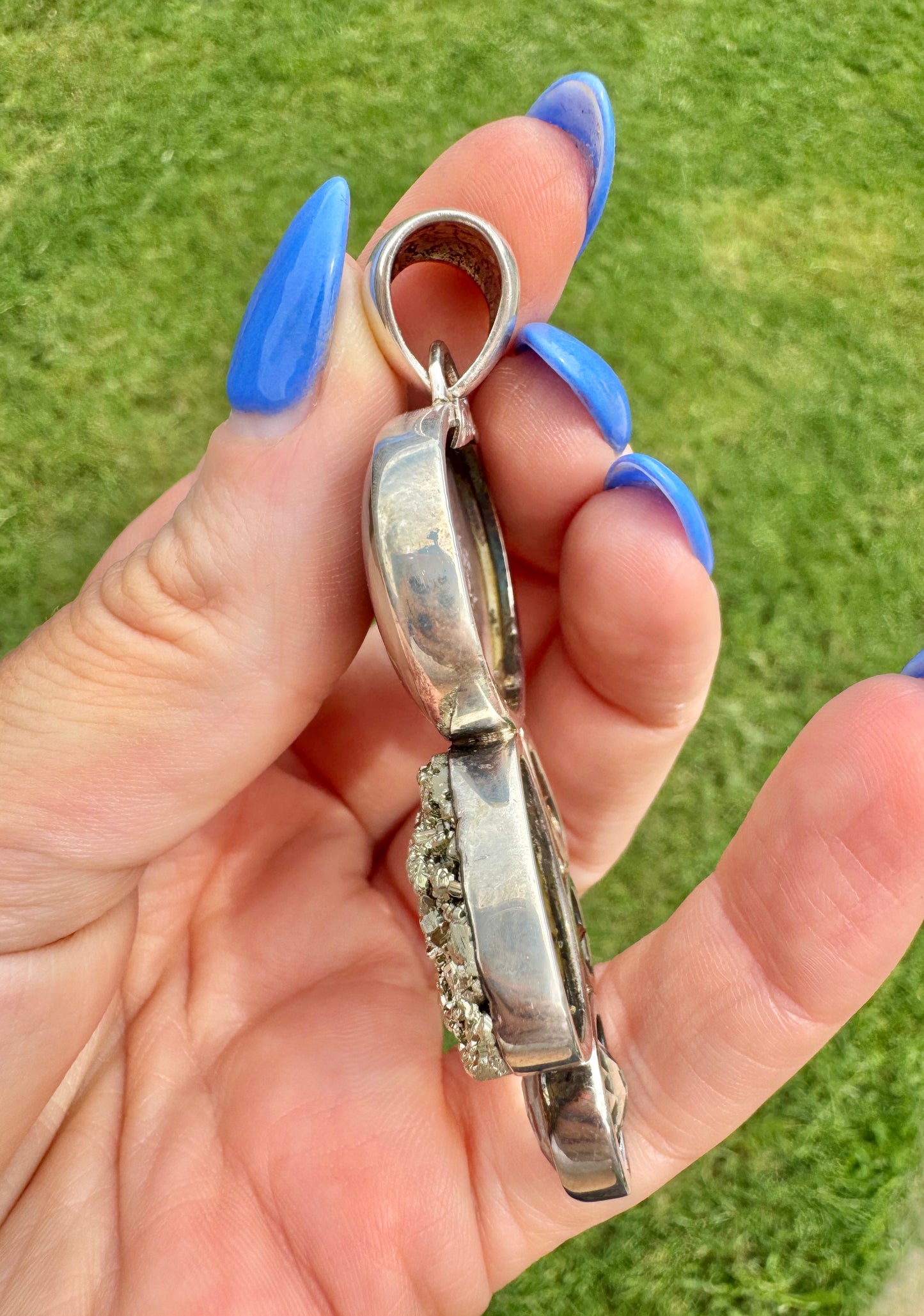 Sterling Silver Multi-Stone Fashion Pendant