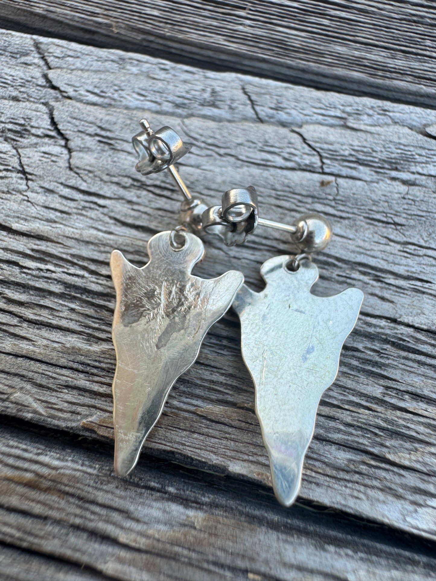 Arrowhead Sterling and Turquoise Earrings
