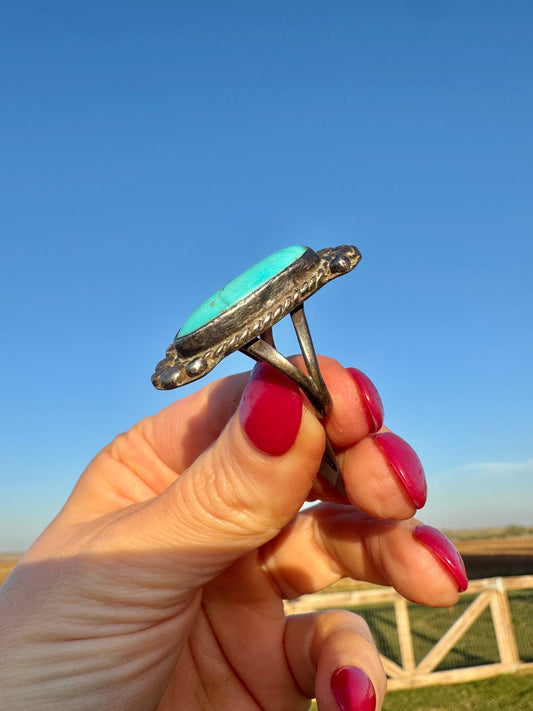 Vintage Sterling Turquoise Ring