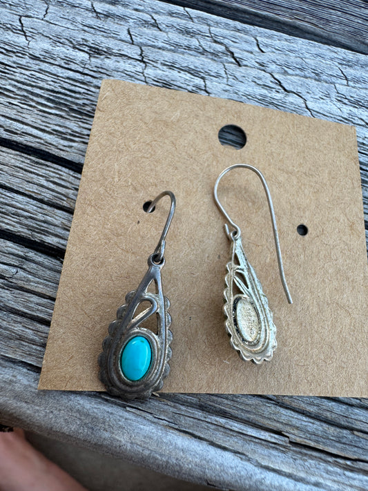Sterling Turquoise Earrings