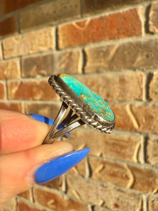 Vintage Sterling Silver Turquoise Ring