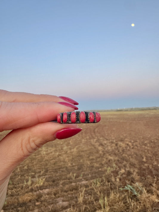 Vintage Sterling Coral Ring