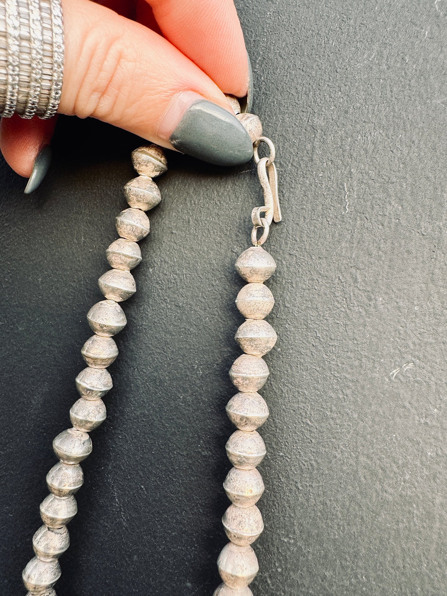 AMAZING Vintage Sterling Silver Heavy Genuine Navajo Squash Blossom