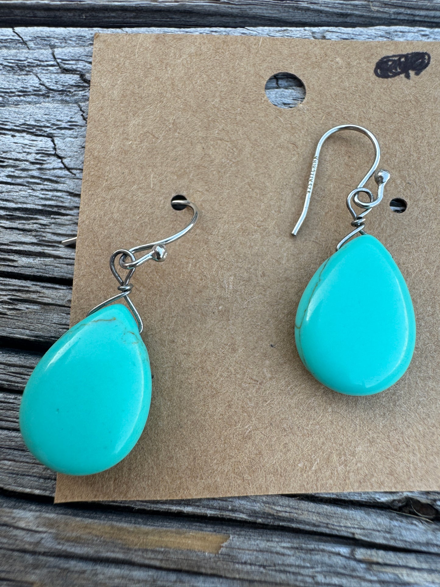 Sterling Turquoise Earrings