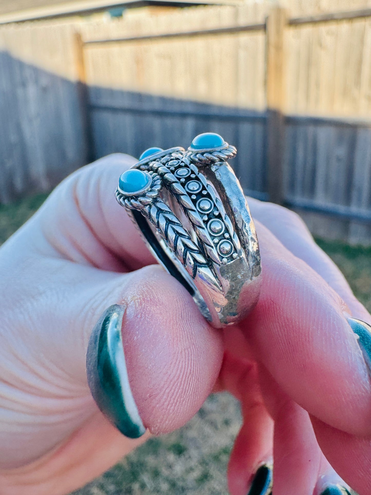 Sterling Silver Sleeping Beauty Turquoise Ring