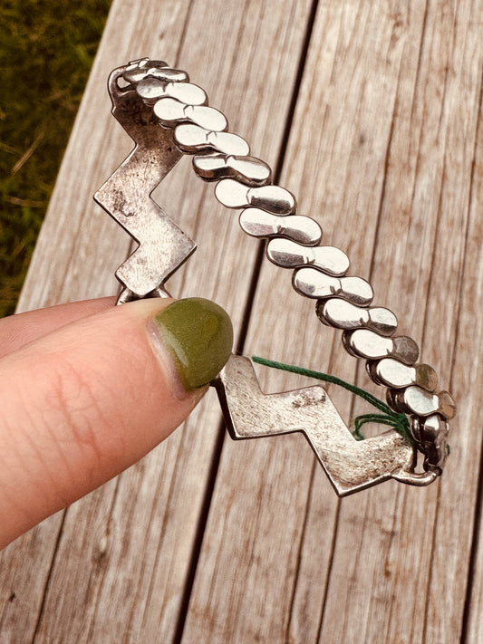 Vintage Sterling Silver Turquoise Watch Band