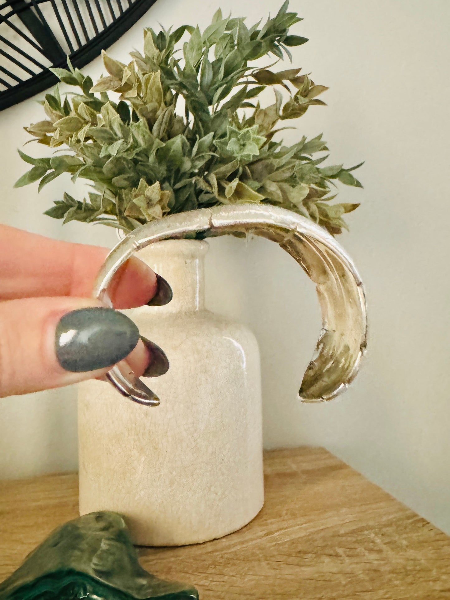 Sterling Silver Large Legacy Leaf Cuff Bracelet