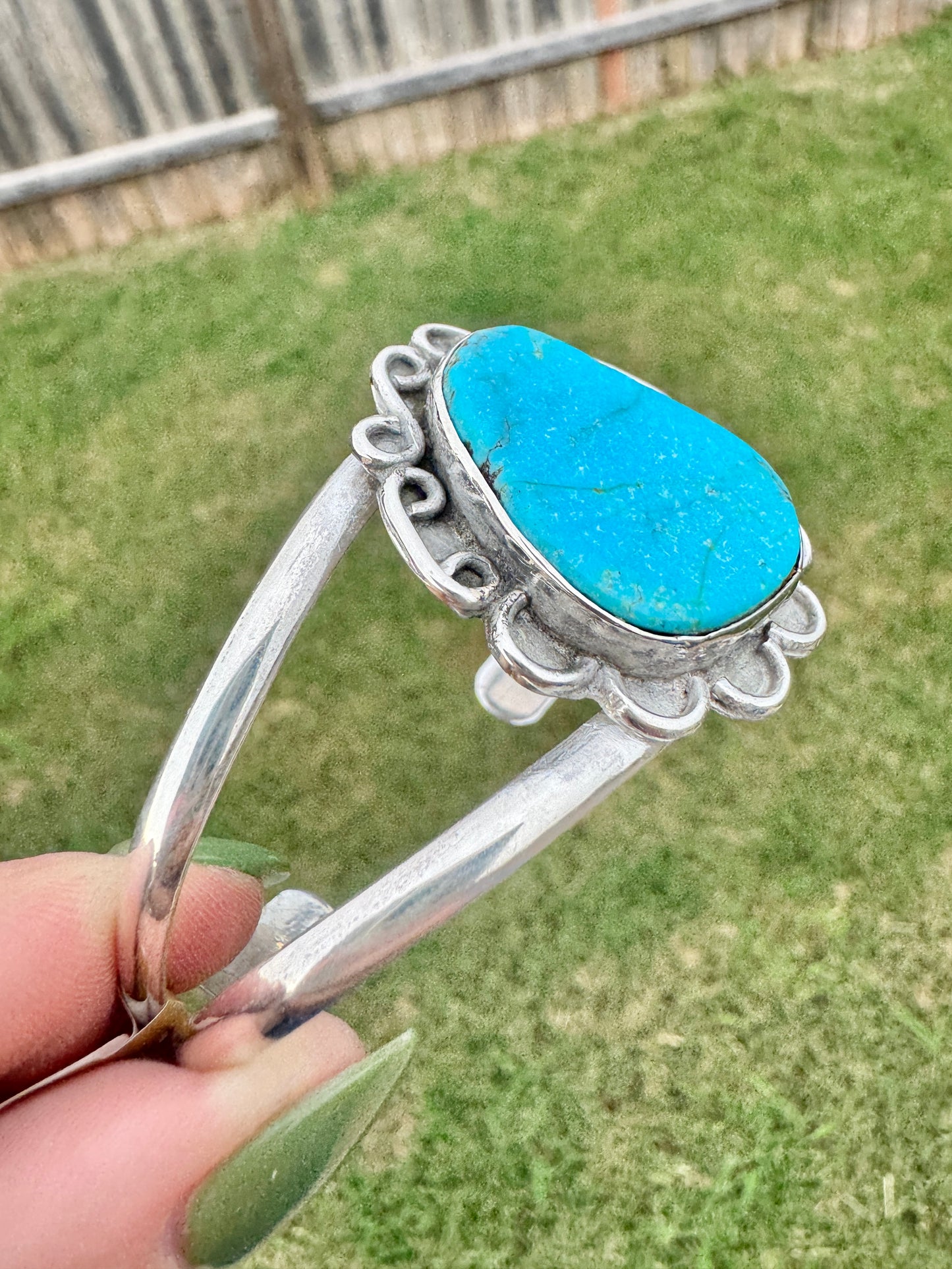 Sterling Silver Turquoise Cuff Bracelet