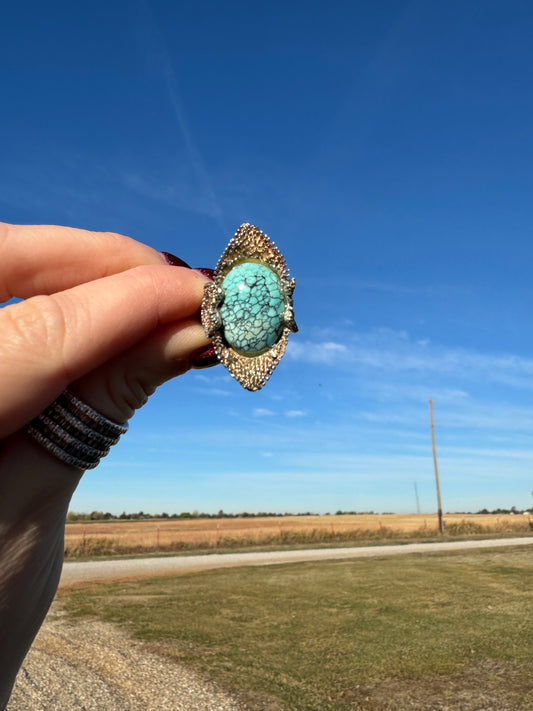 Sterling Vintage Turquoise Ring