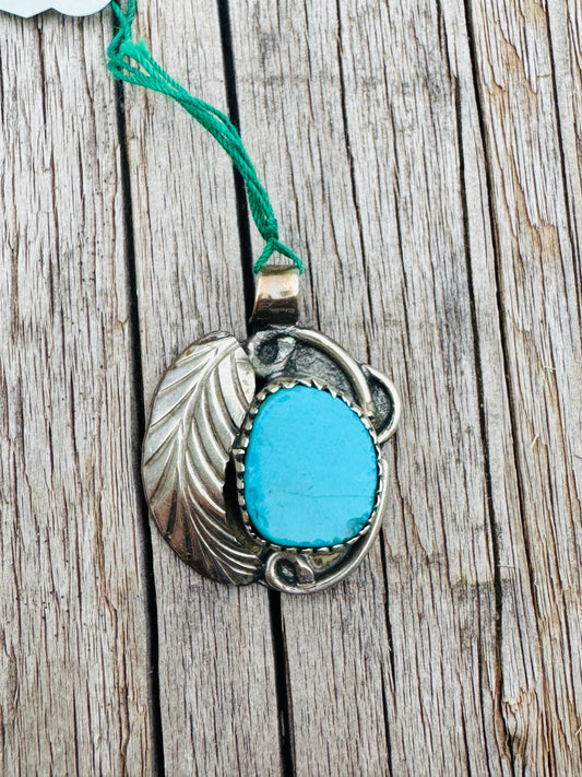 Sterling Silver Turquoise Pendant