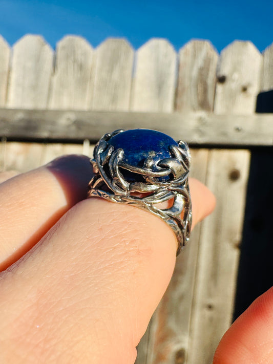 Sterling Silver Blue Lapis Ring