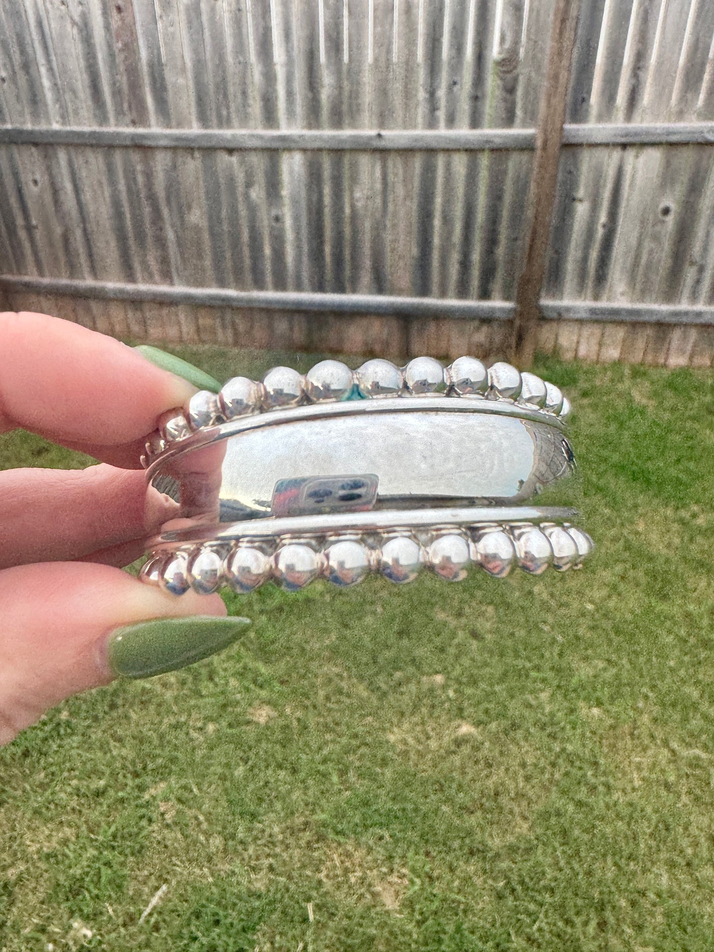 Sterling Silver Wide Cuff Bracelet