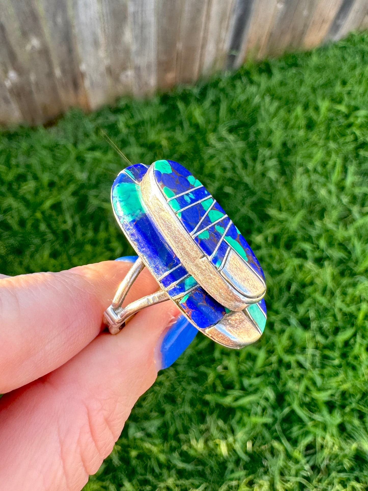 Vintage Sterling Silver Lapis Lazuli Ring
