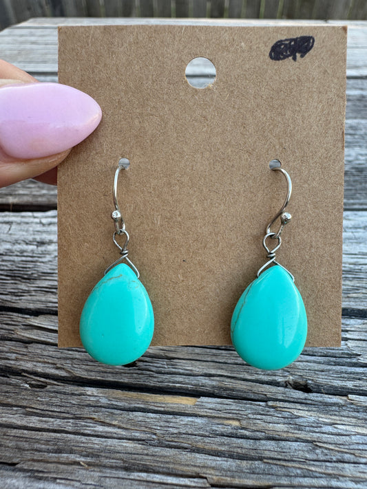 Sterling Turquoise Earrings