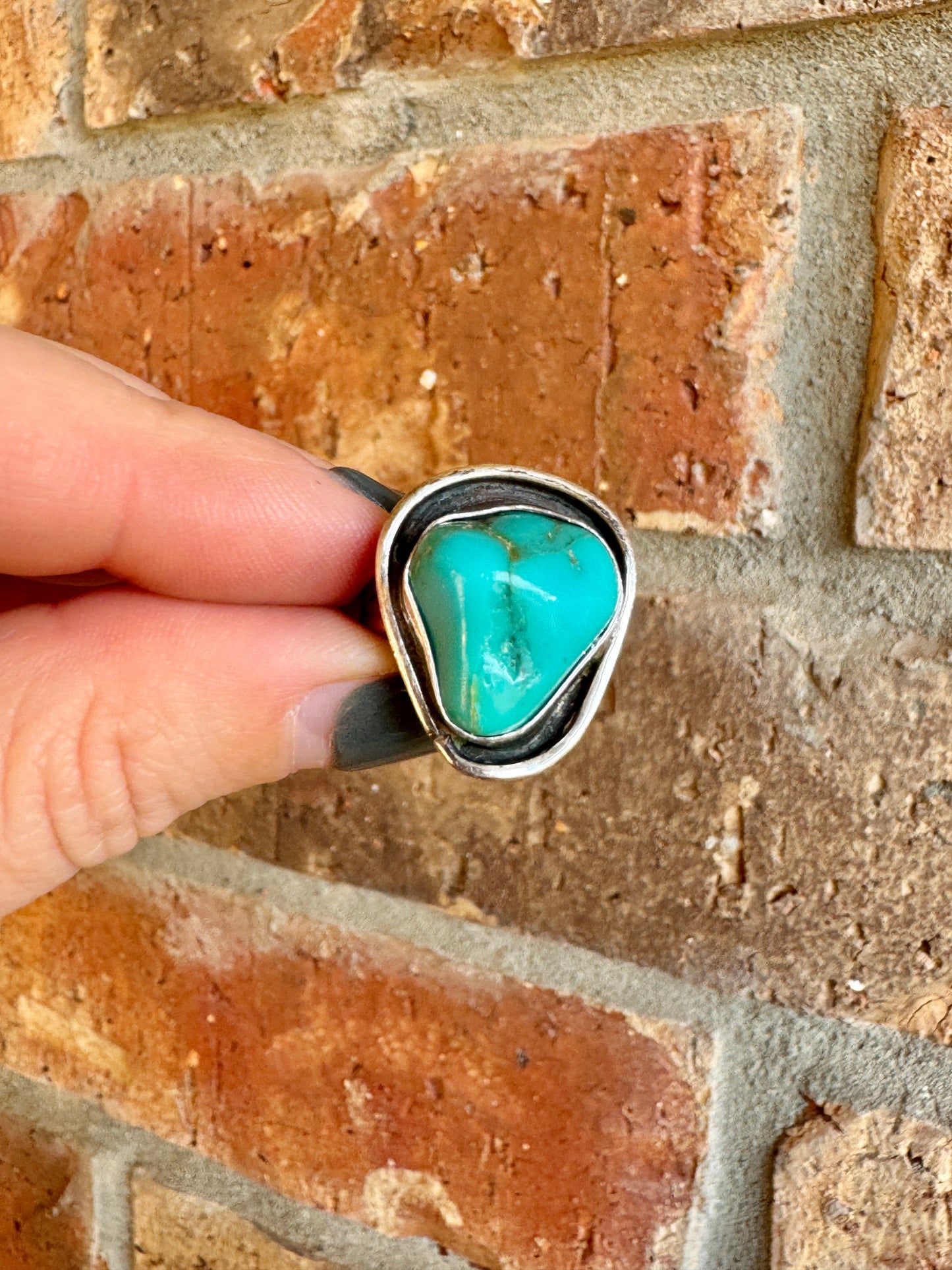 Vintage Sterling Silver Turquoise Ring