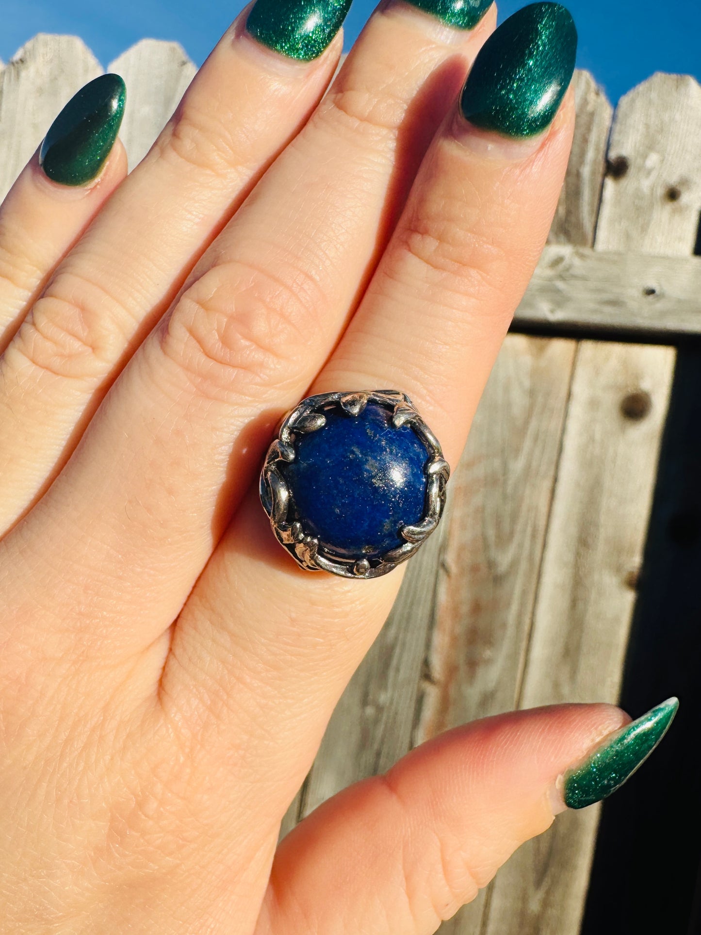 Sterling Silver Blue Lapis Ring