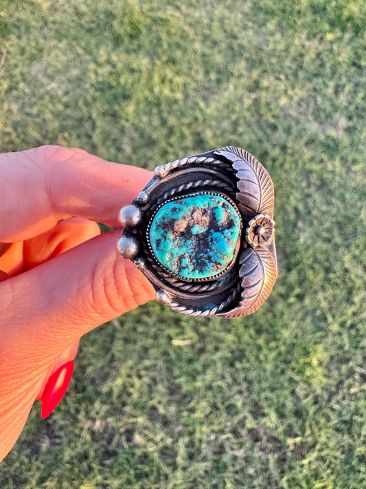 Vintage Handmade Sterling Turquoise Ring