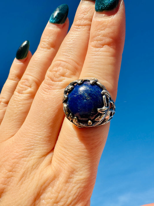 Sterling Silver Blue Lapis Ring