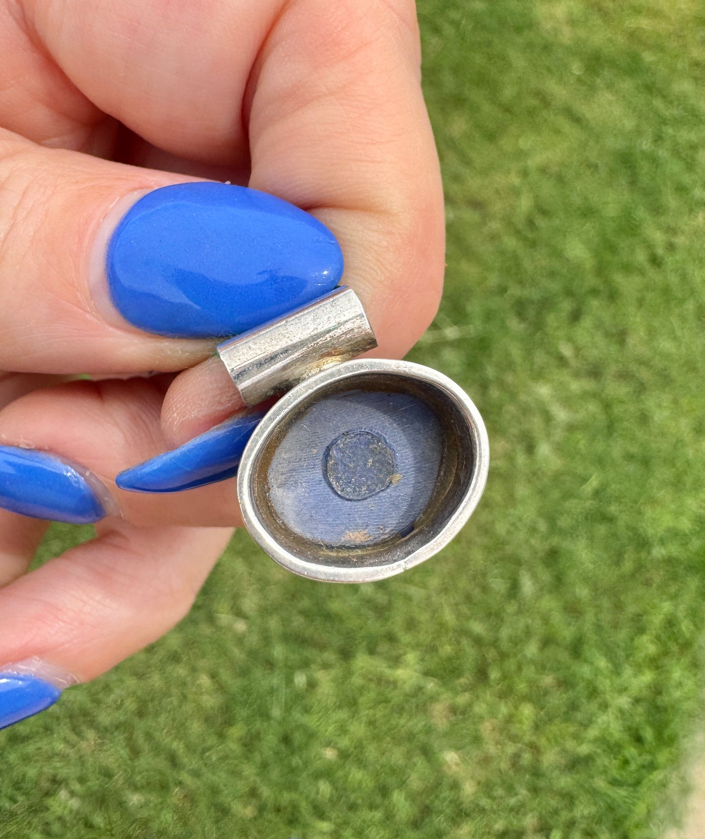 Sterling Silver Blue Lapis Pendant