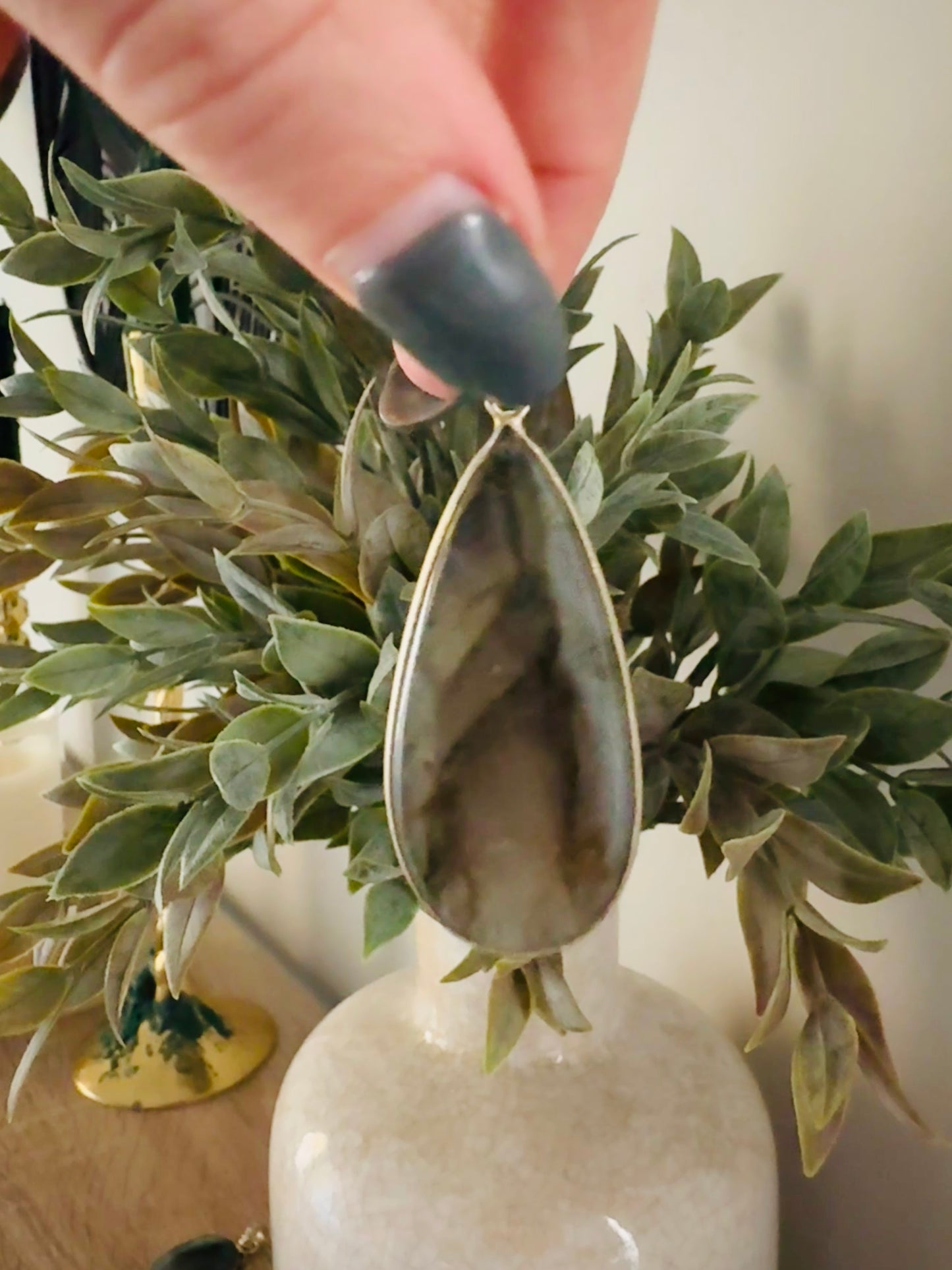 Sterling Agate Pendant