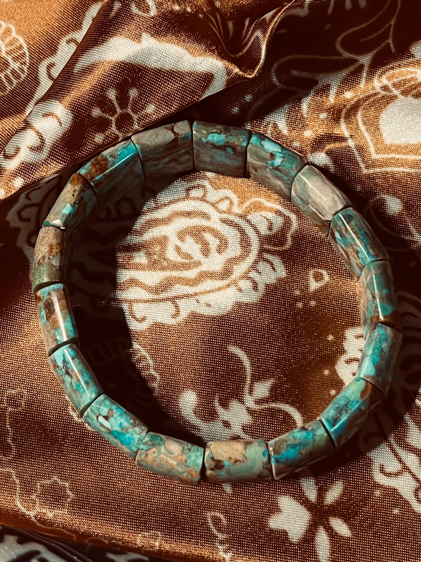 Natural Turquoise Stretch Bracelet