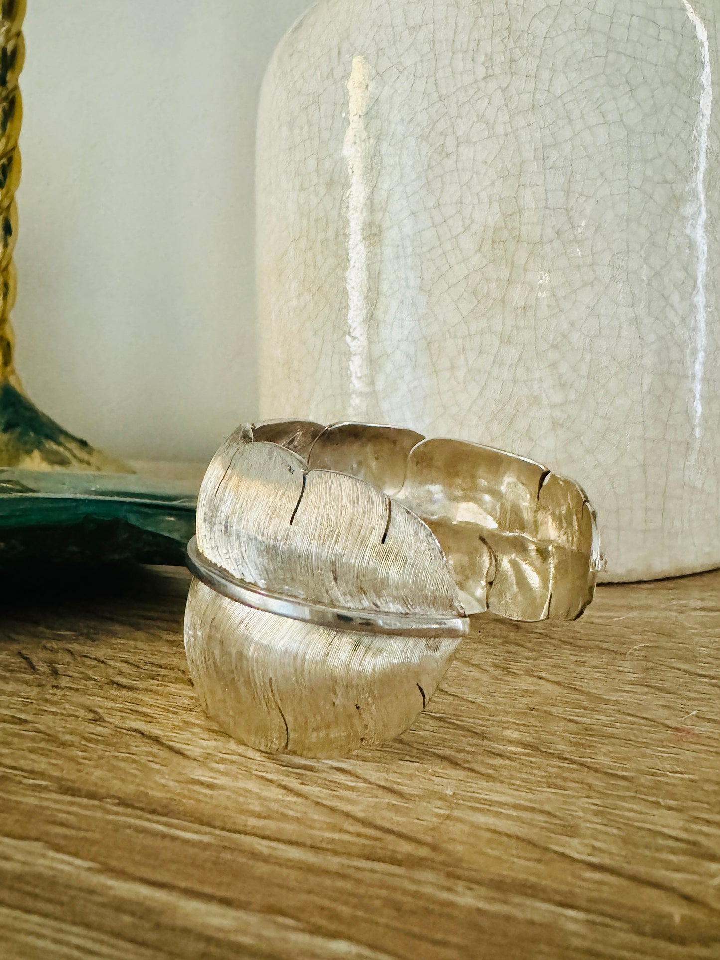 Sterling Silver Large Legacy Leaf Cuff Bracelet
