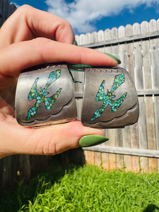 Vintage Sterling Turquoise Watch Ends