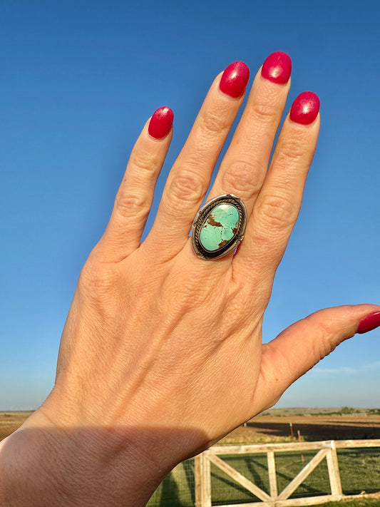 Vintage Sterling Turquoise Ring