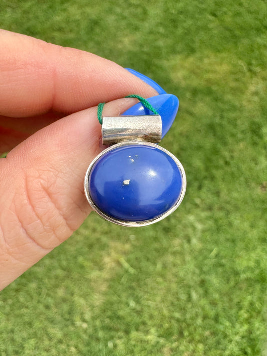 Sterling Silver Blue Lapis Pendant
