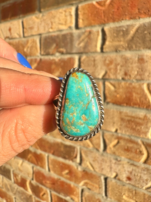 Vintage Sterling Silver Turquoise Ring