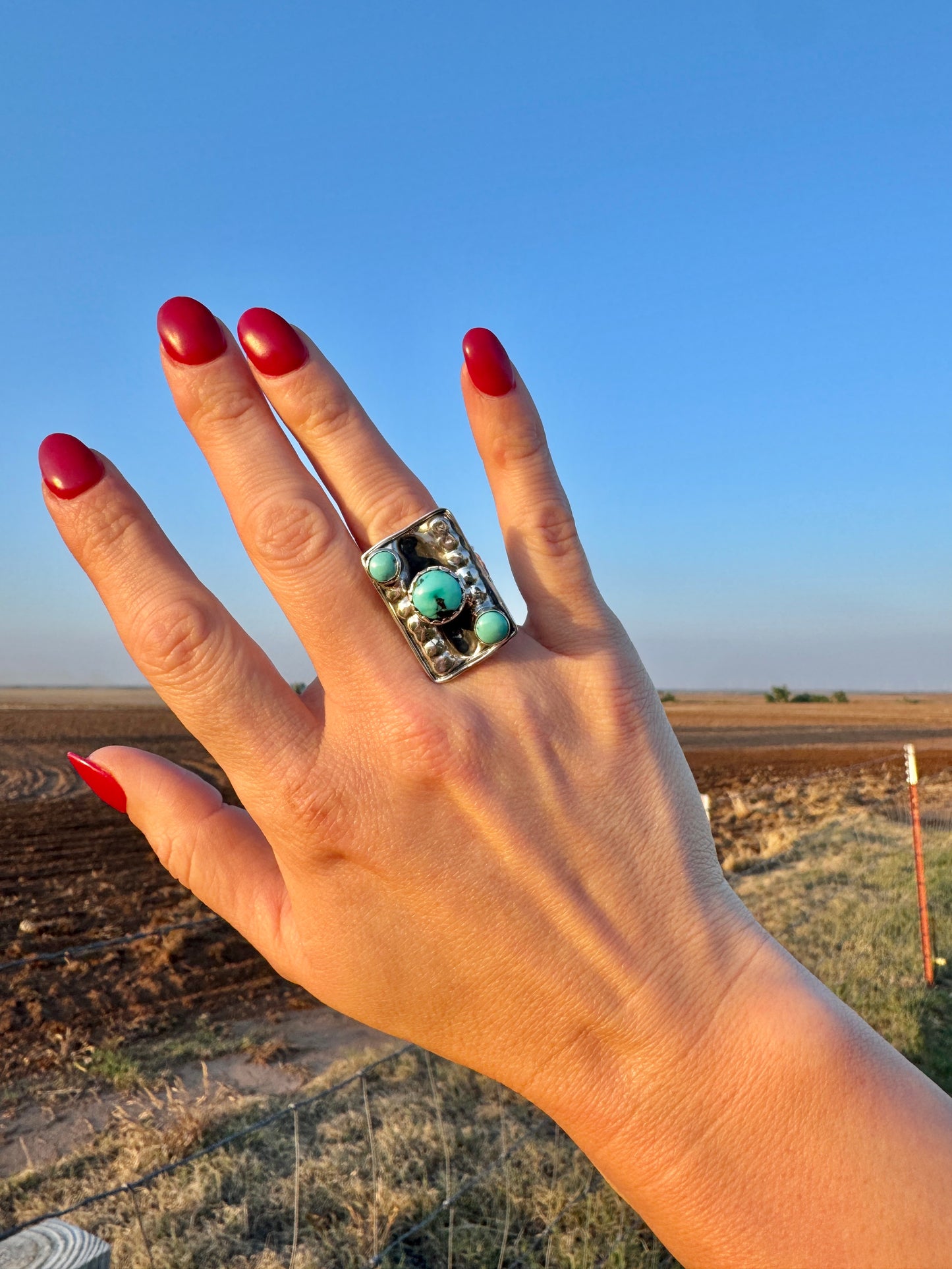 Vintage Sterling Turquoise Ring