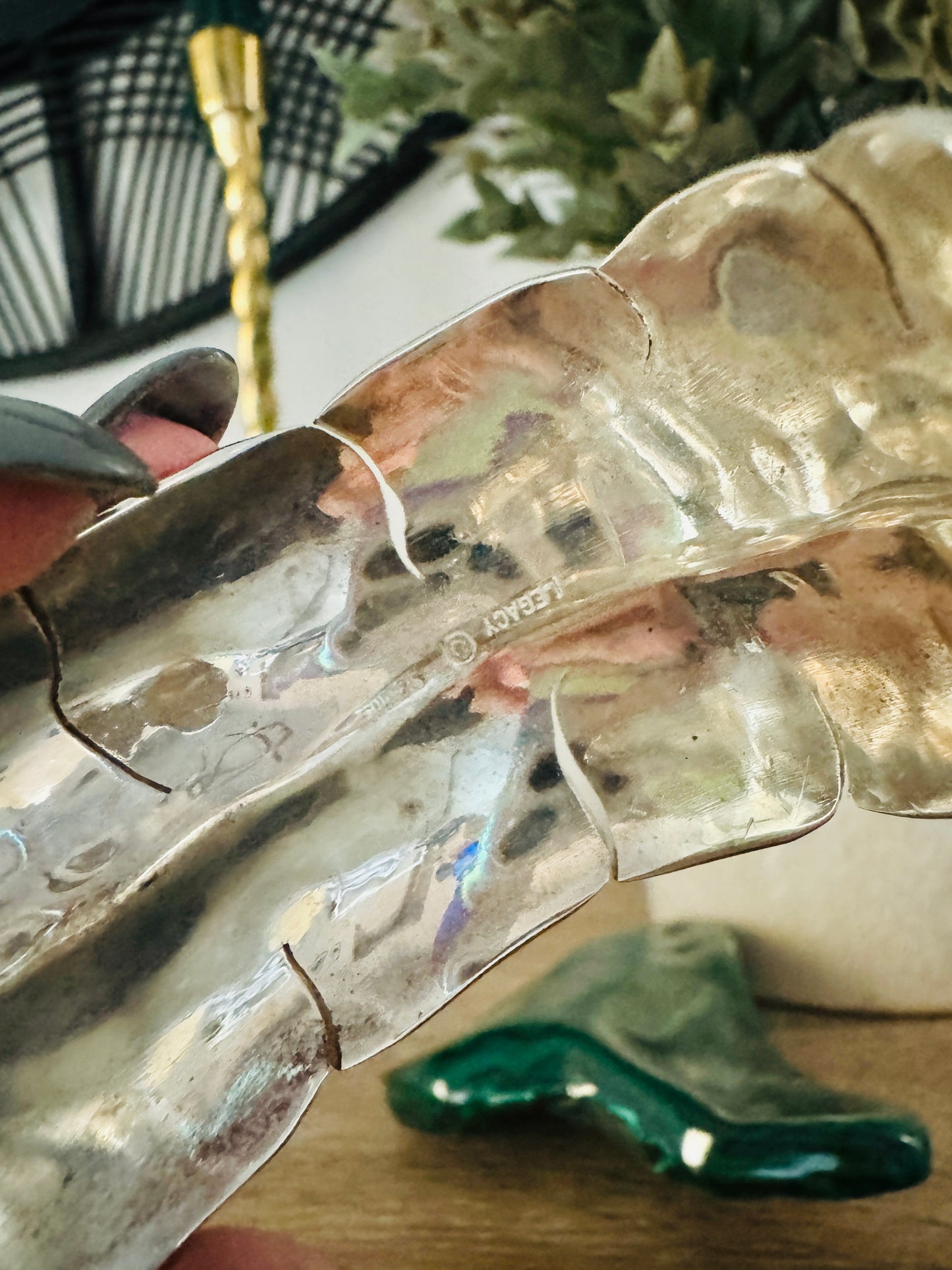Sterling Silver Large Legacy Leaf Cuff Bracelet