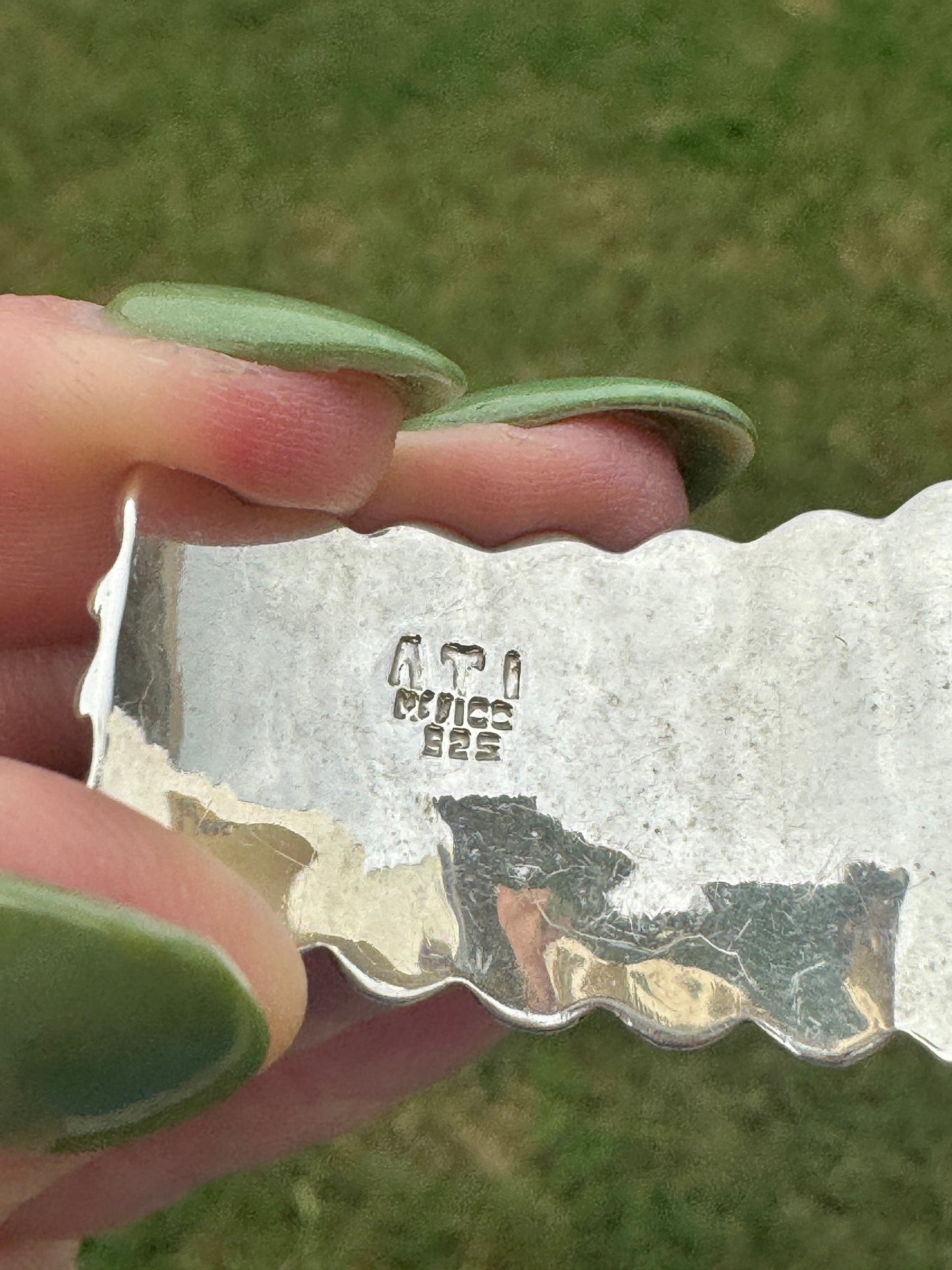 Sterling Silver Wide Cuff Bracelet