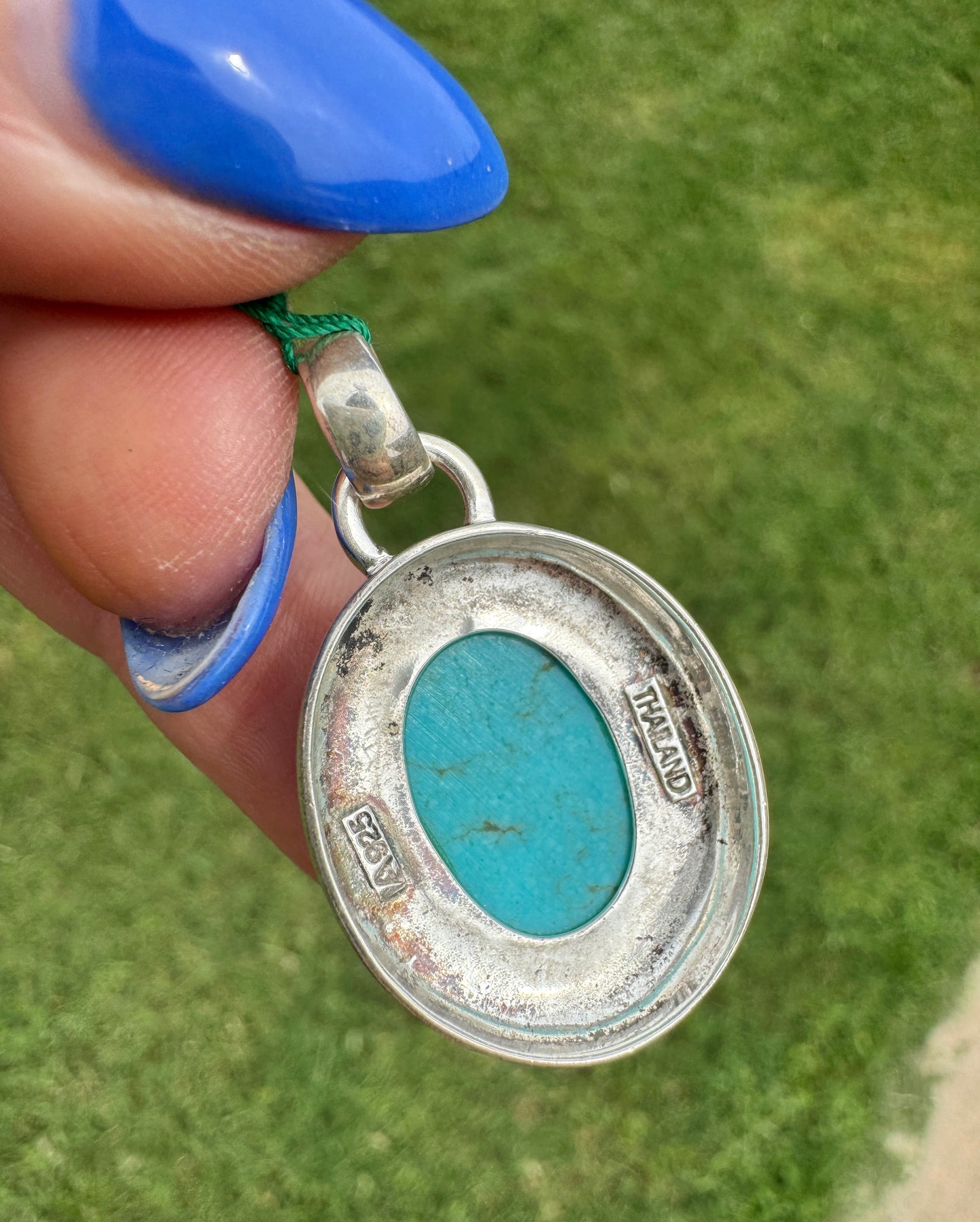 Sterling Silver Turquoise Pendant