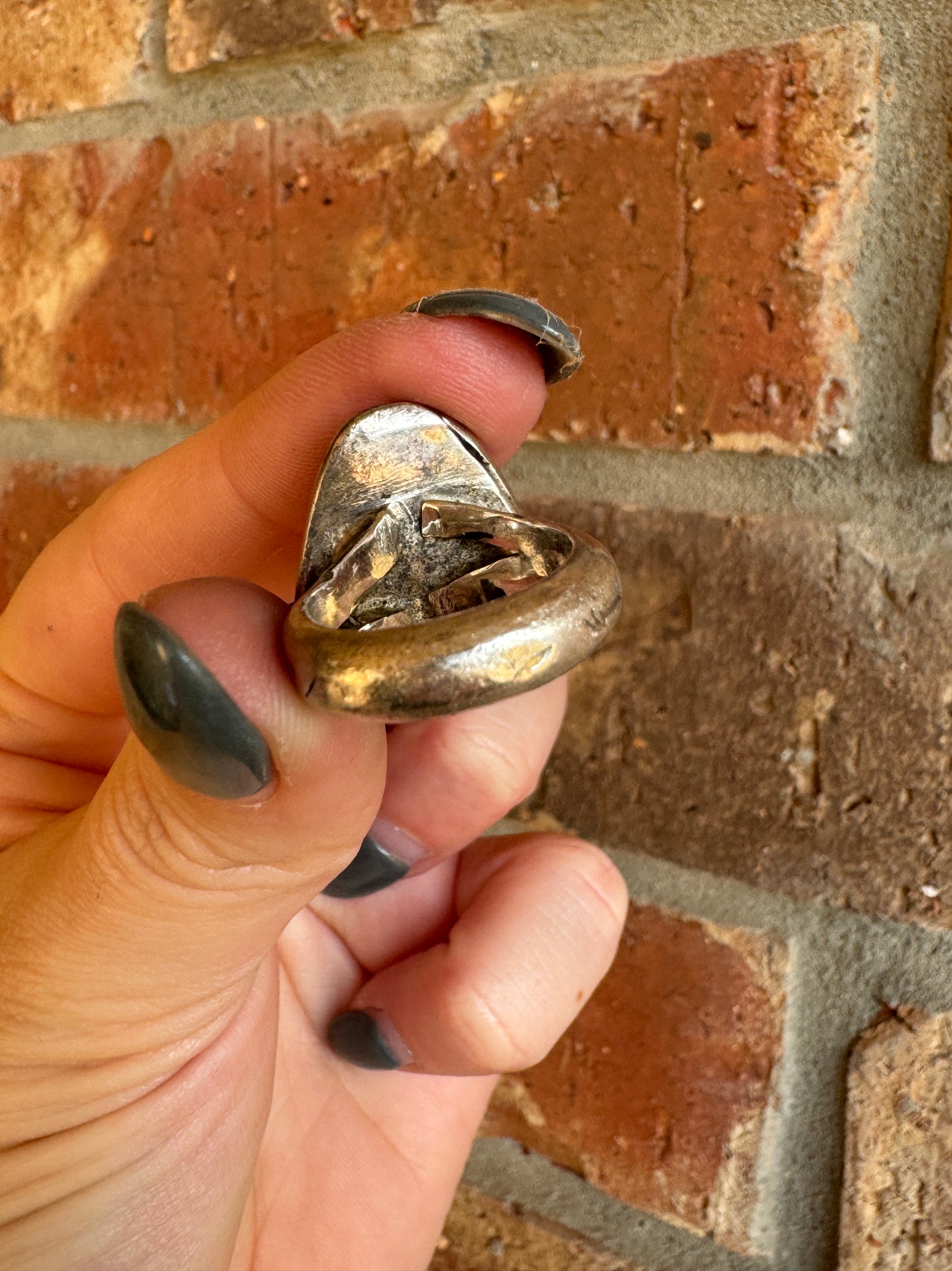 Vintage Sterling Silver Turquoise Ring
