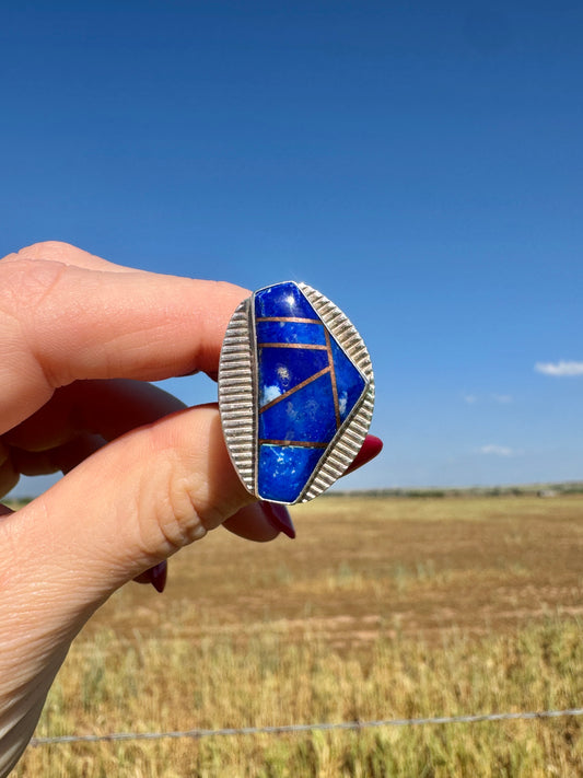 Sterling Silver Blue Lapis Ring