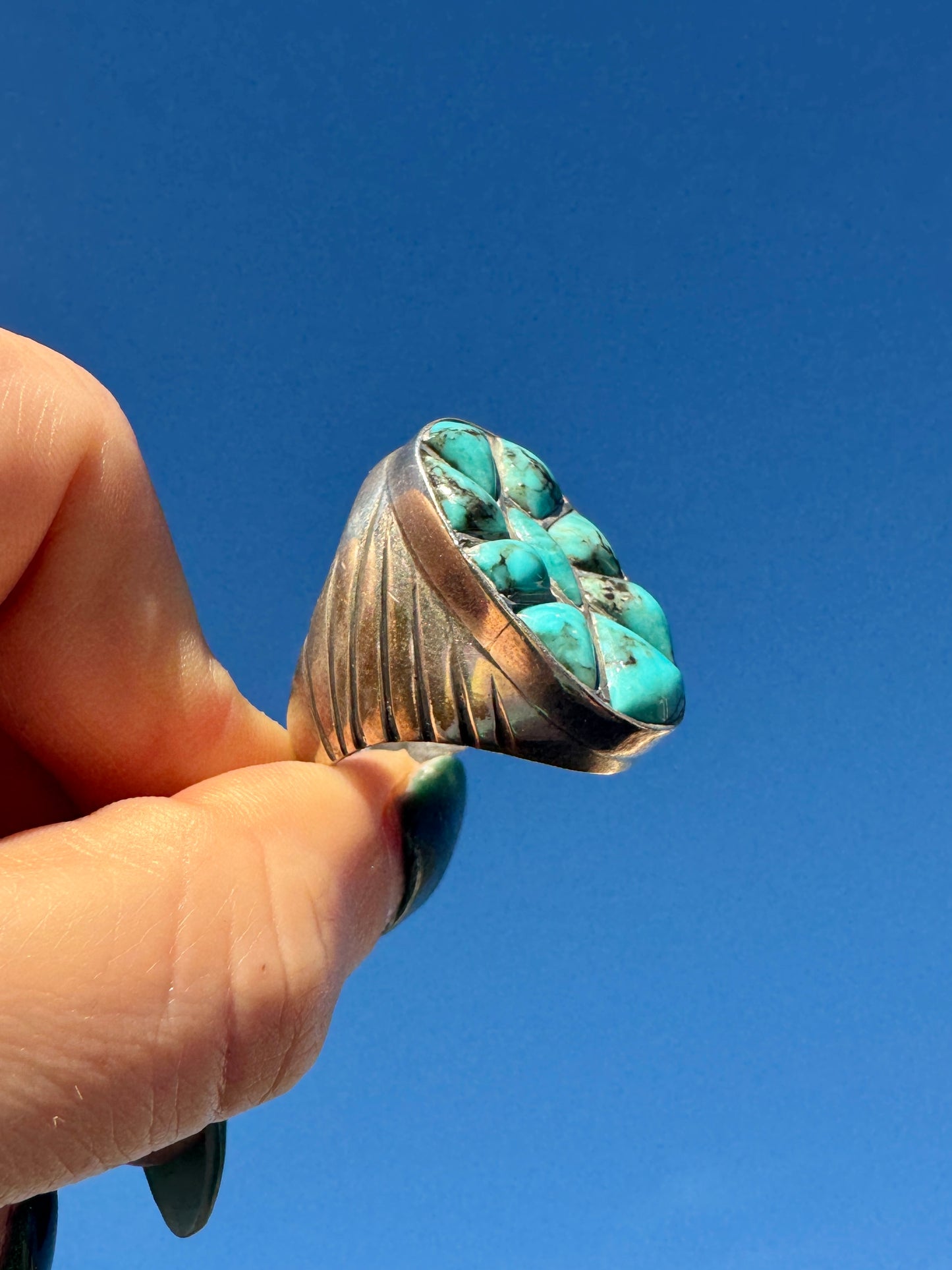 Vintage Sterling Silver Turquoise Ring