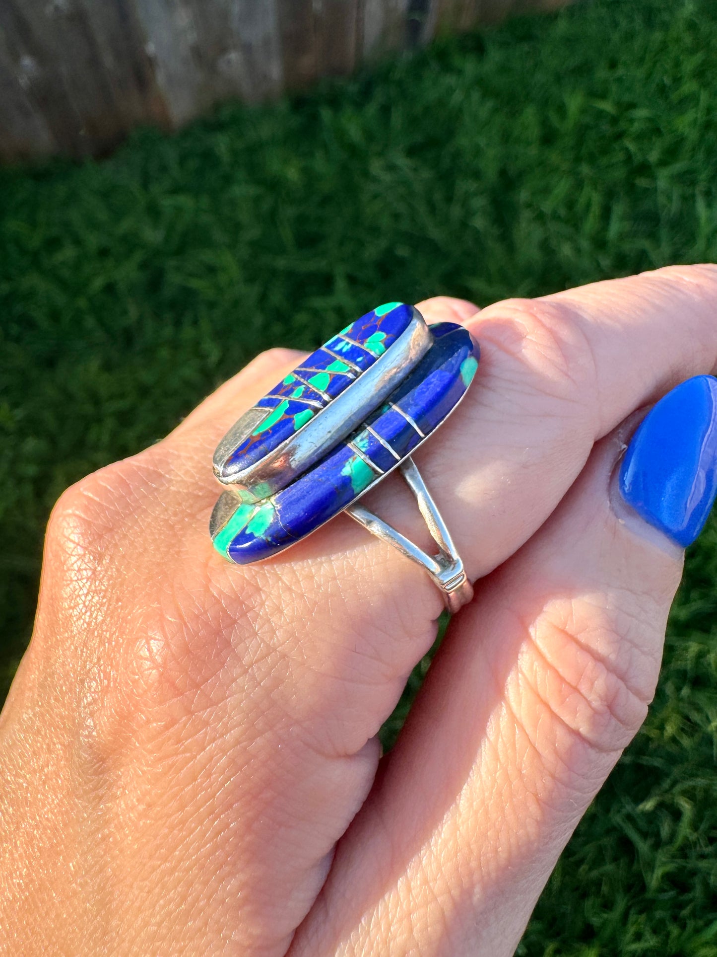 Vintage Sterling Silver Lapis Lazuli Ring